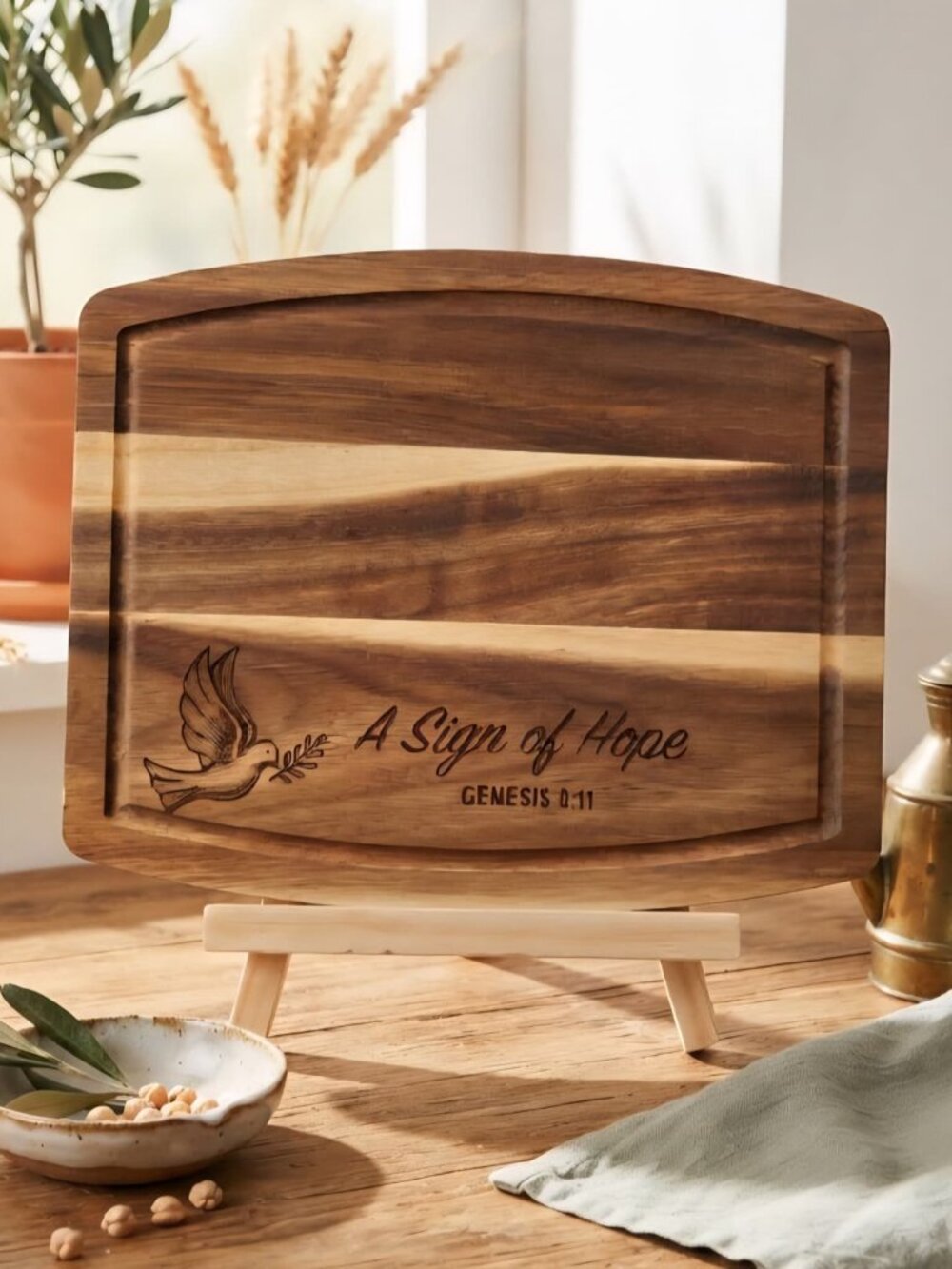 10x8 Acacia Wood Tray/Board
